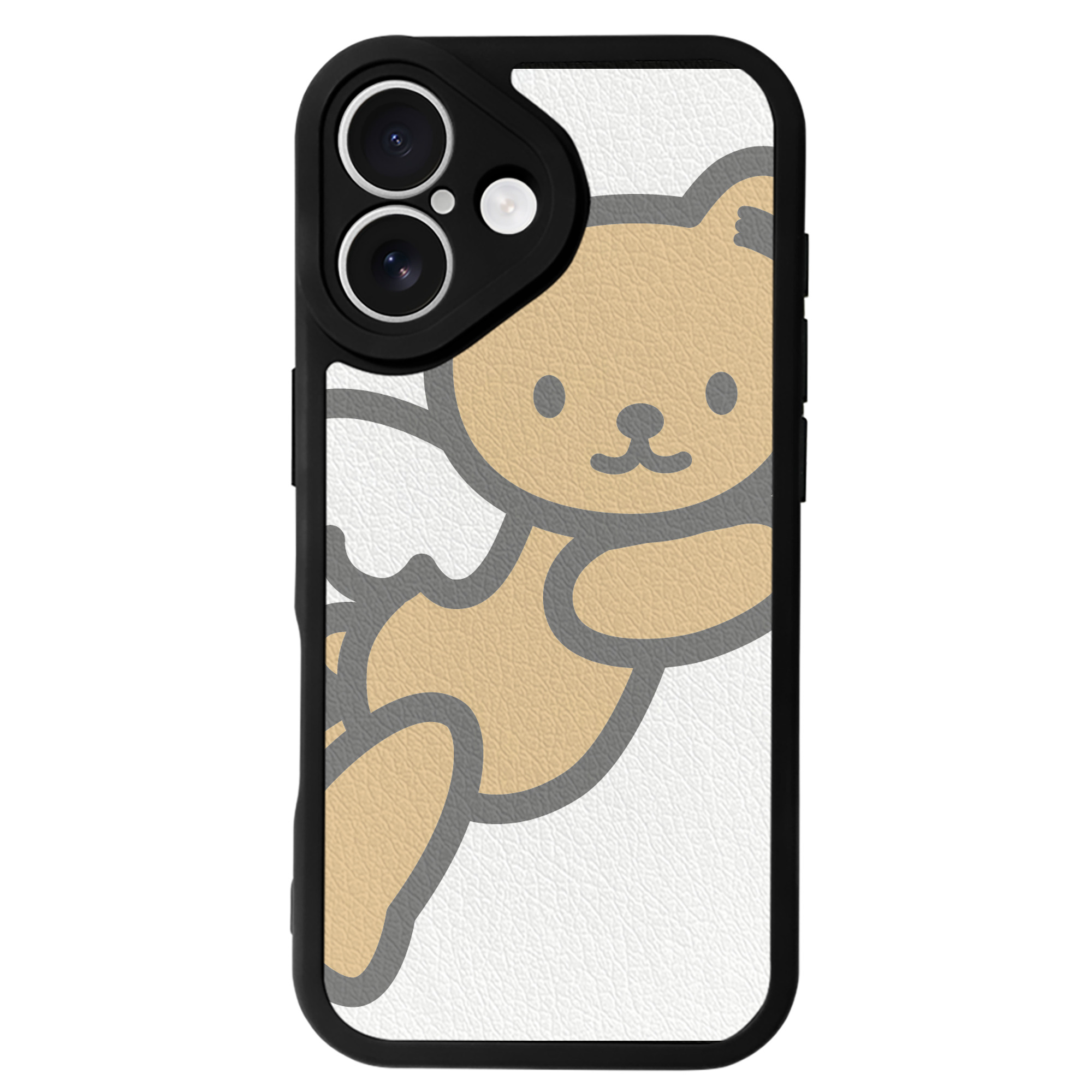 （画像用） Hello Kitty ハローキティ 【iPhone 16シリーズ対応】シリコンスマホケース（レザー調） 材質：シリコン